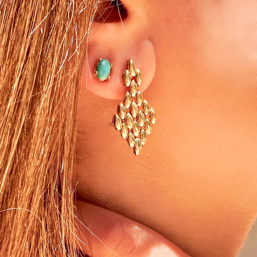 ⭐️Gold Chain Snakelink⭐️14k Solid Yellow Gold Earrings